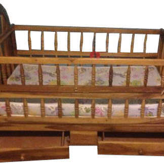 CUNA DE MADERA CON BALANCIN