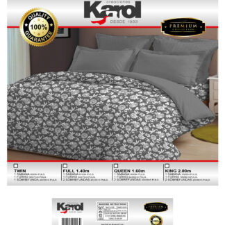 Juego de sábana - Gris abstracto