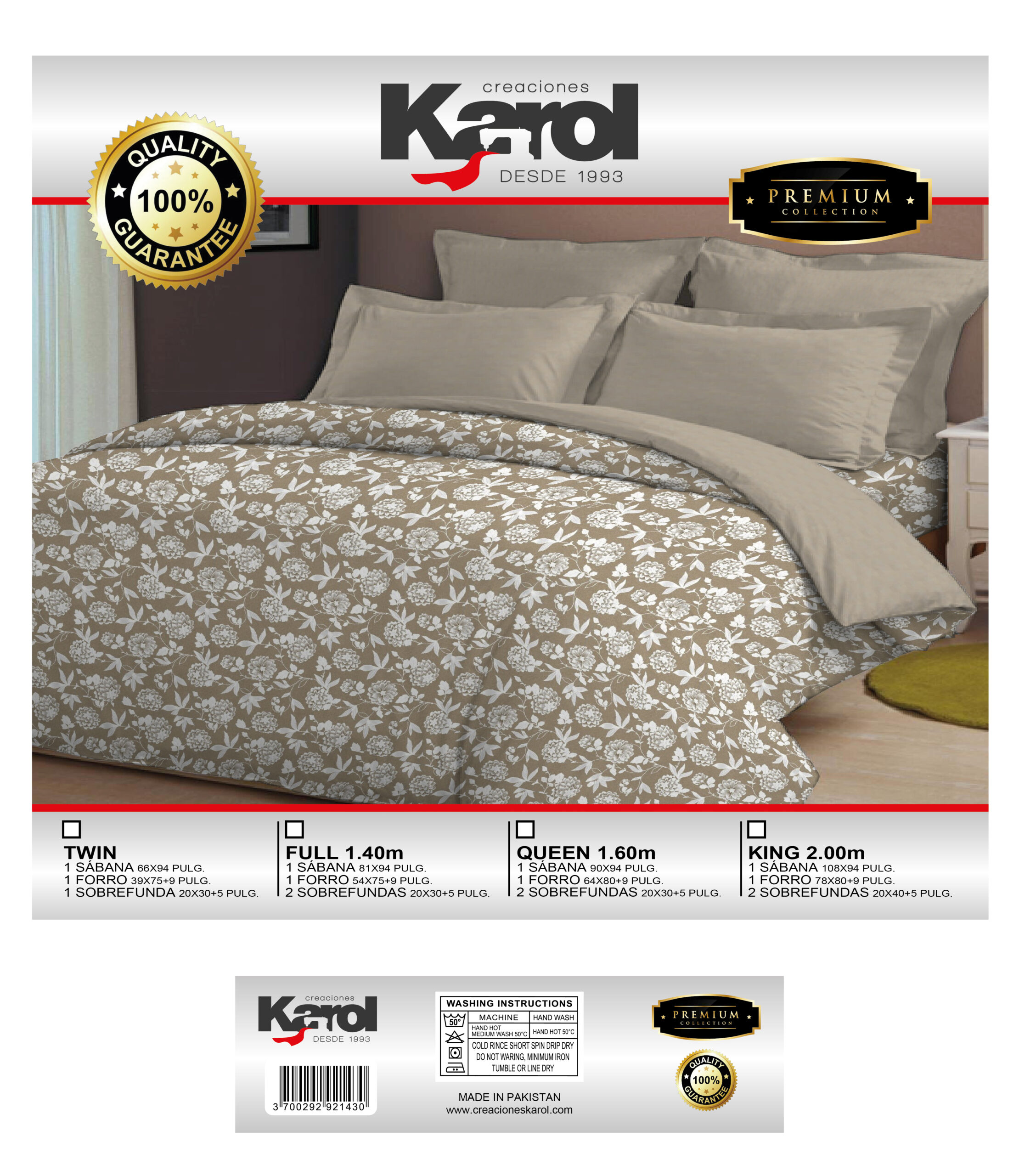 Juego de sábana - Beige