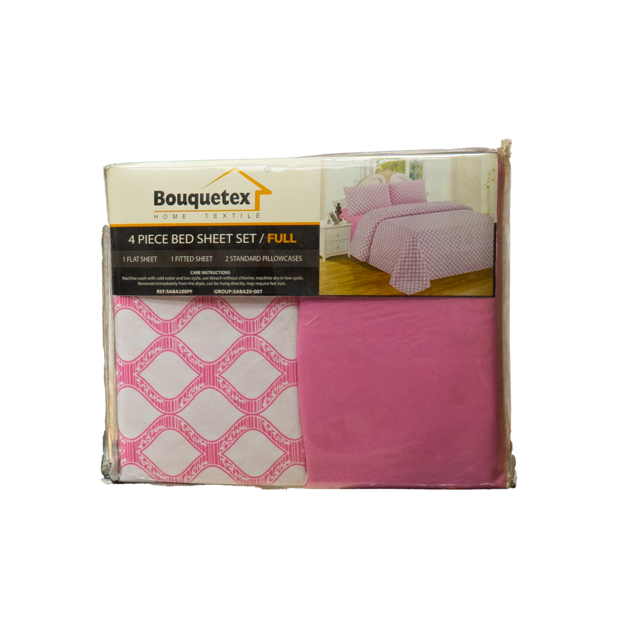 Set de Sábanas Bouquetex Rosa - Tamaño FULL